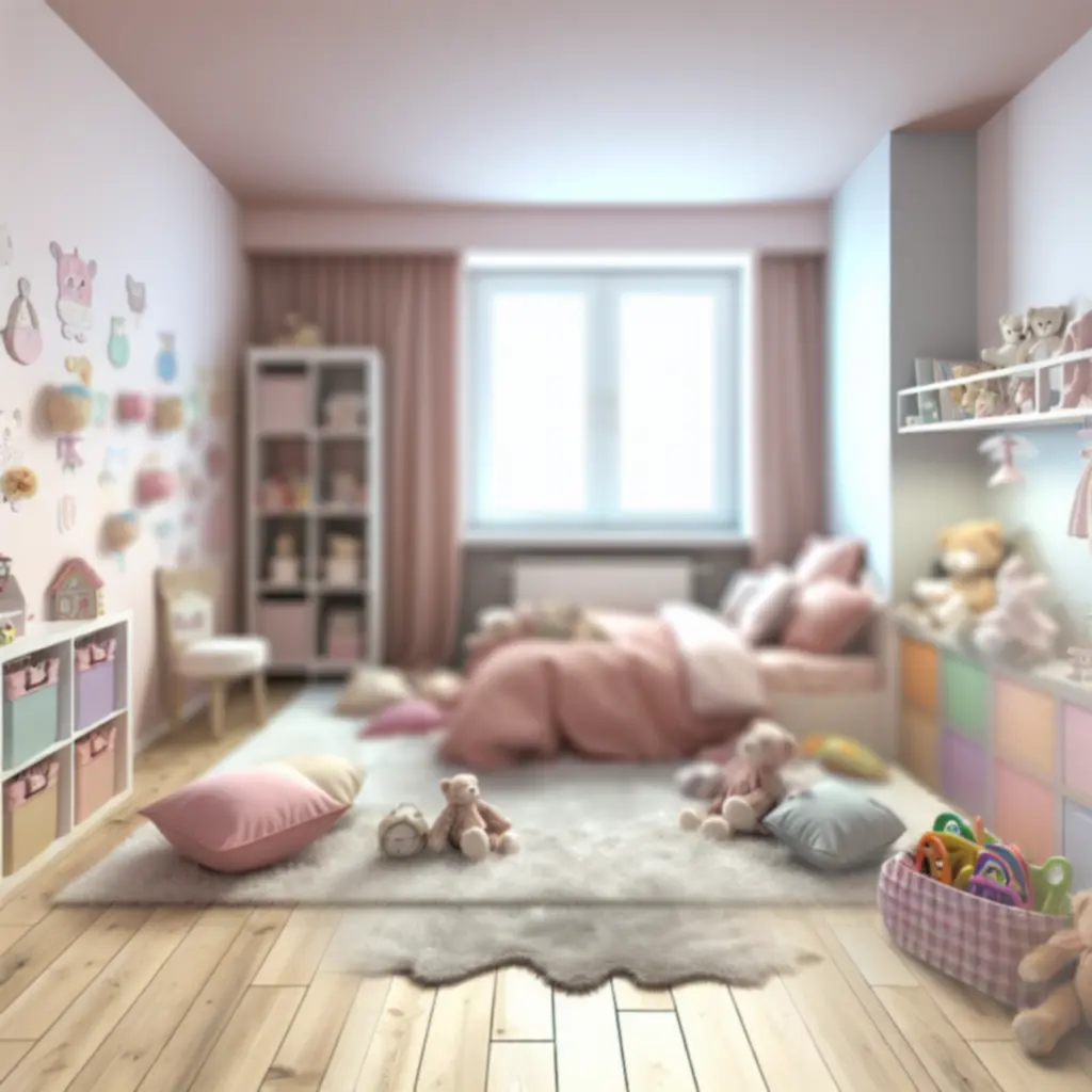 Inspirujący pokój dziecka z dobrze zorganizowaną przestrzenią do zabawy